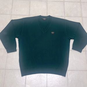 Men’s Paul & Shark V-Neck Sweater | XL | Green
